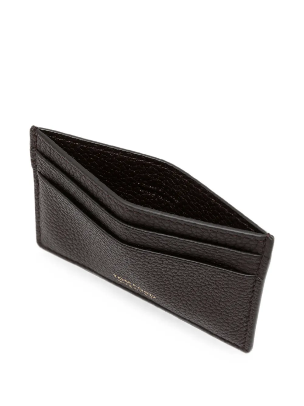 TOM FORD Leren pasjeshouder Bruin
