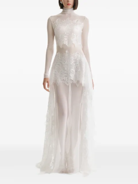 2310 STUDIO lace-trimmed maxi dress