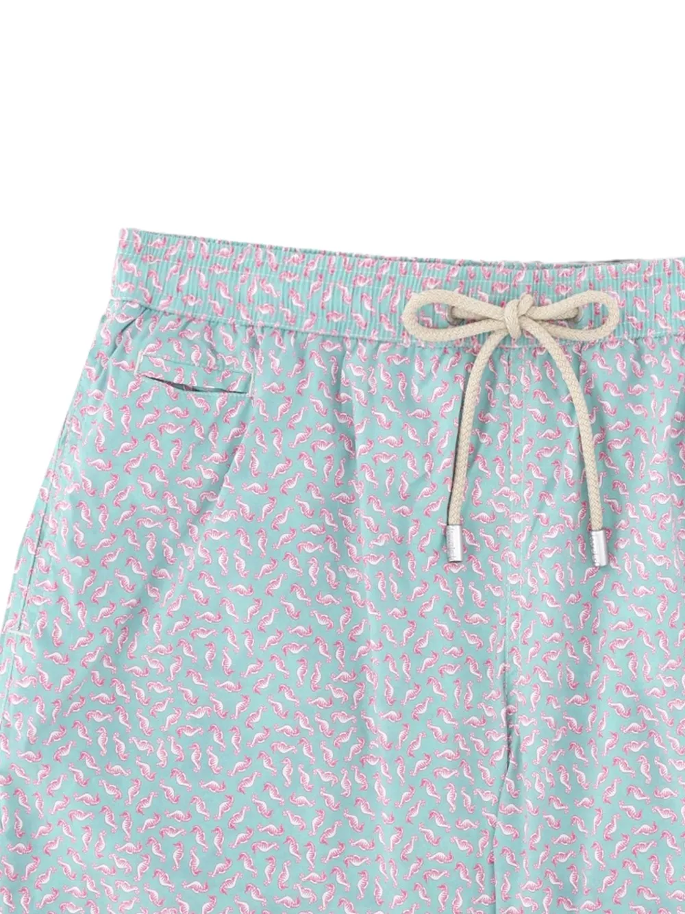 MC2 Saint Barth Zwembroek met trekkoord en flamingoprint Blauw