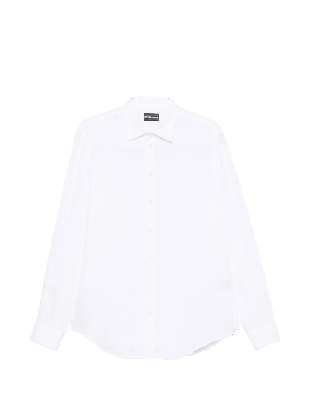 Emporio Armani classic-collar long-sleeve shirt - White