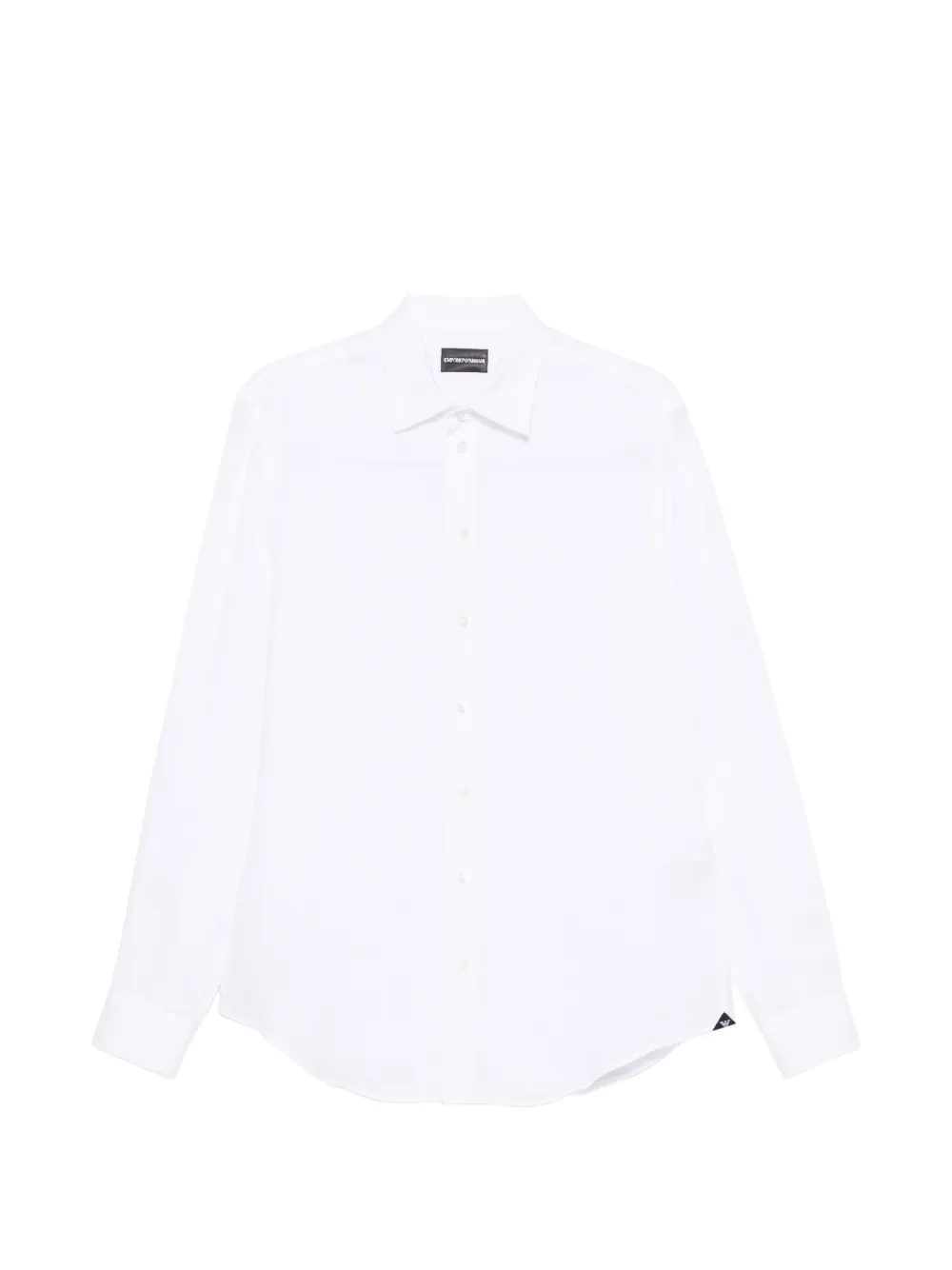Emporio Armani classic-collar long-sleeve shirt - Bianco