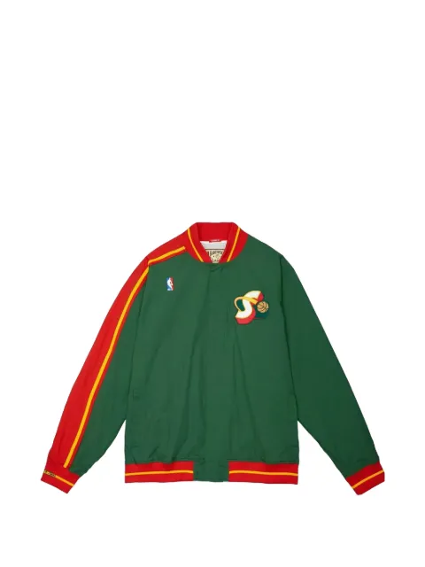 Mitchell & Ness Supersonics 95 logo-patch jacket