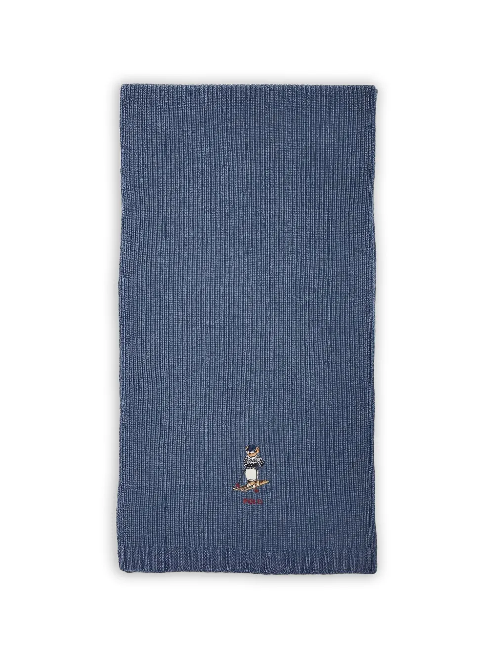 Polo Ralph Lauren Sciarpa Polo Bear a coste - Blu