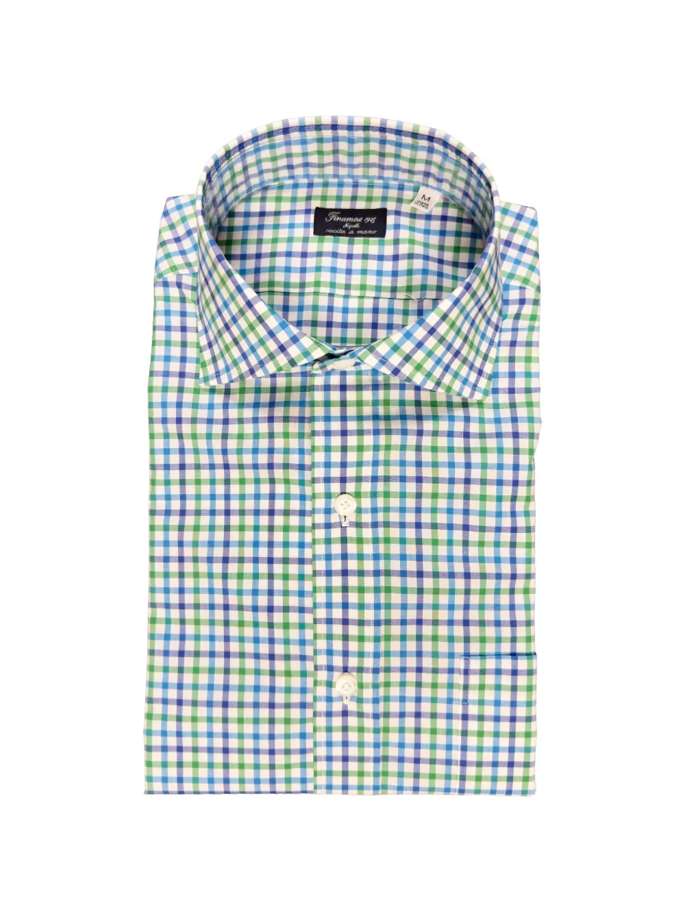 Finamore 1925 Napoli Zante check-pattern shirt - Blau