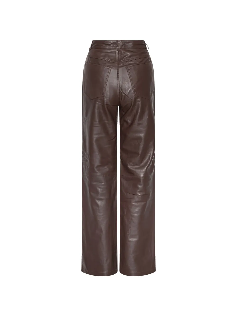 ROTATE BIRGER CHRISTENSEN High waist straight broek Bruin