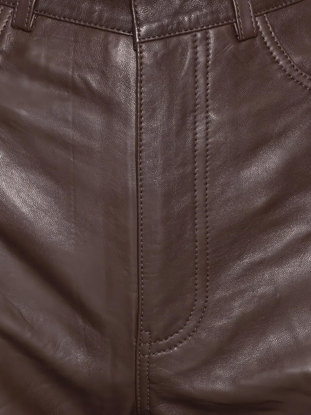 ROTATE BIRGER CHRISTENSEN High waist straight broek Bruin