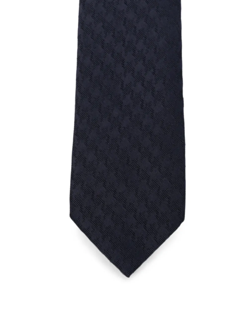 TOM FORD Stropdas met pied-de-poule print Blauw