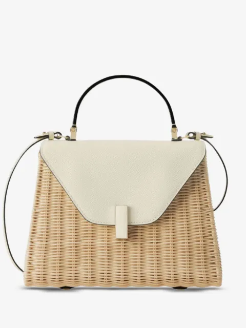 Valextra Iside leather-trim tote bag