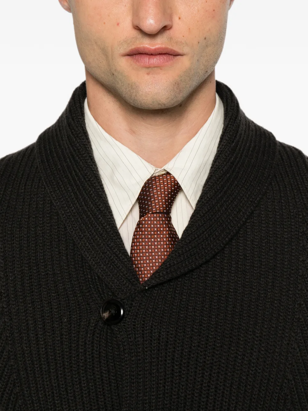 TOM FORD Vest met sjaalkraag Grijs