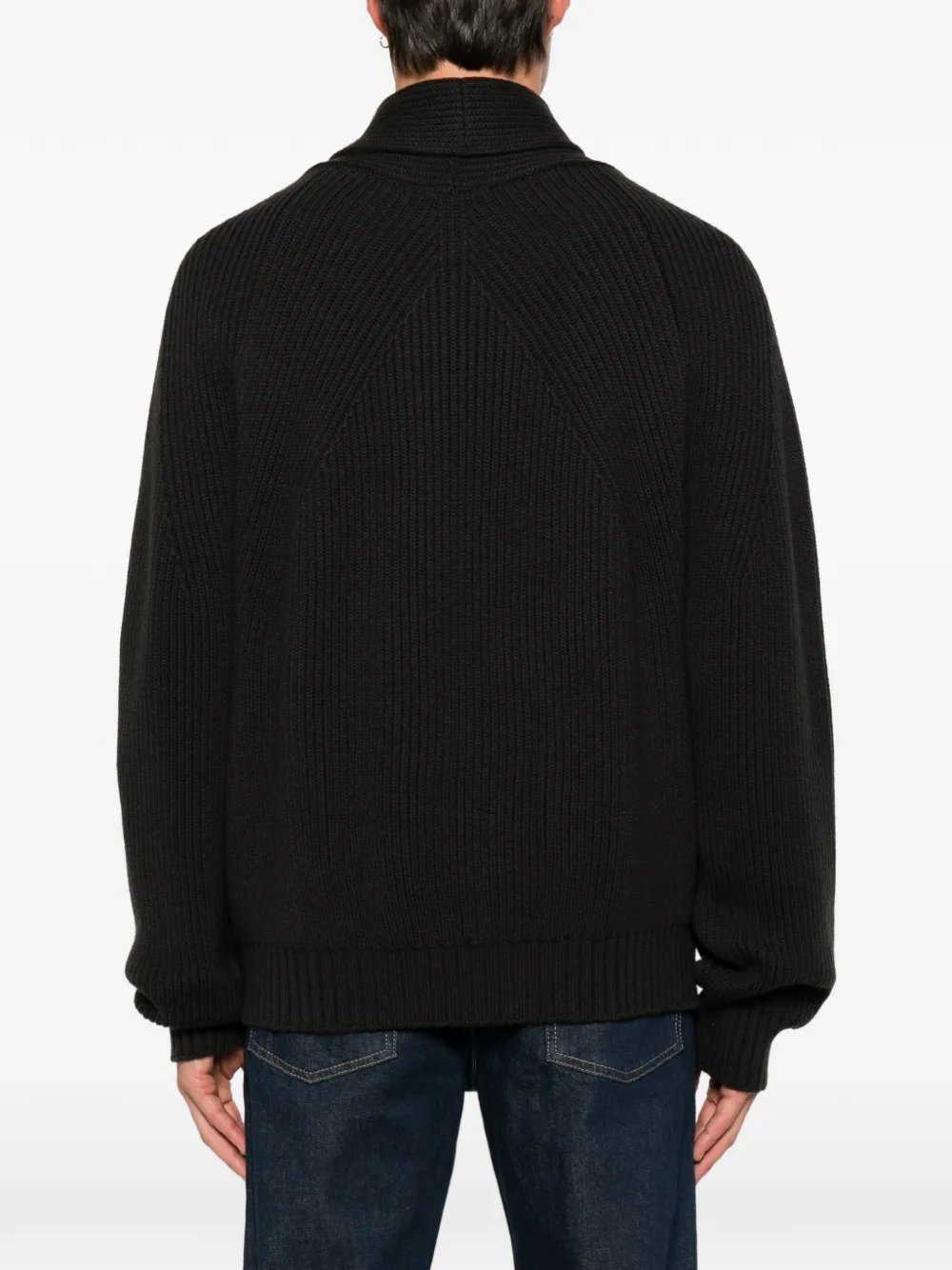 TOM FORD Vest met sjaalkraag Grijs