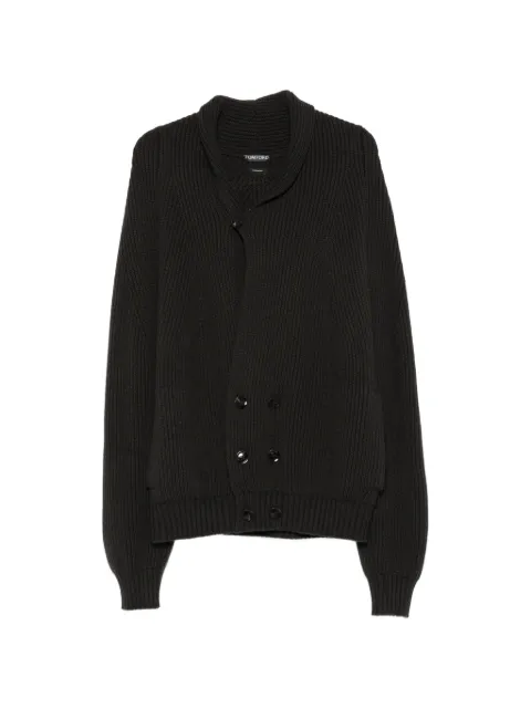 TOM FORD cárdigan con cuello esmoquin