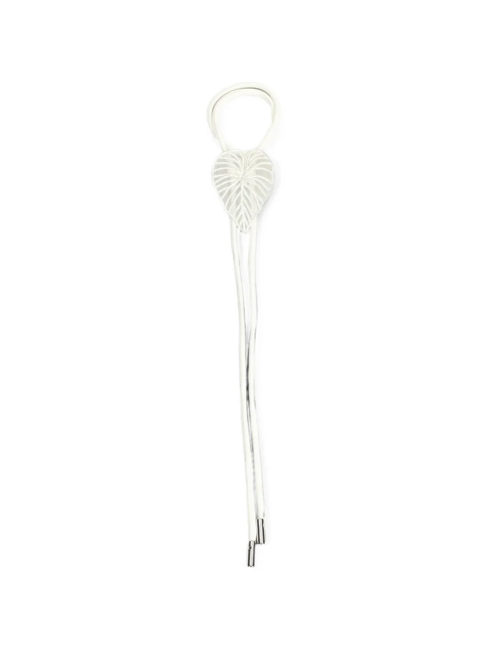David Koma Bracciale con applicazione foglia - Bianco