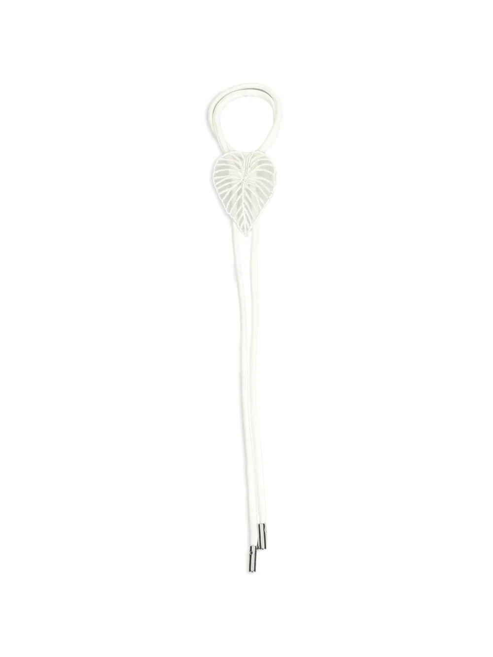 David Koma Bracciale con applicazione foglia - Bianco