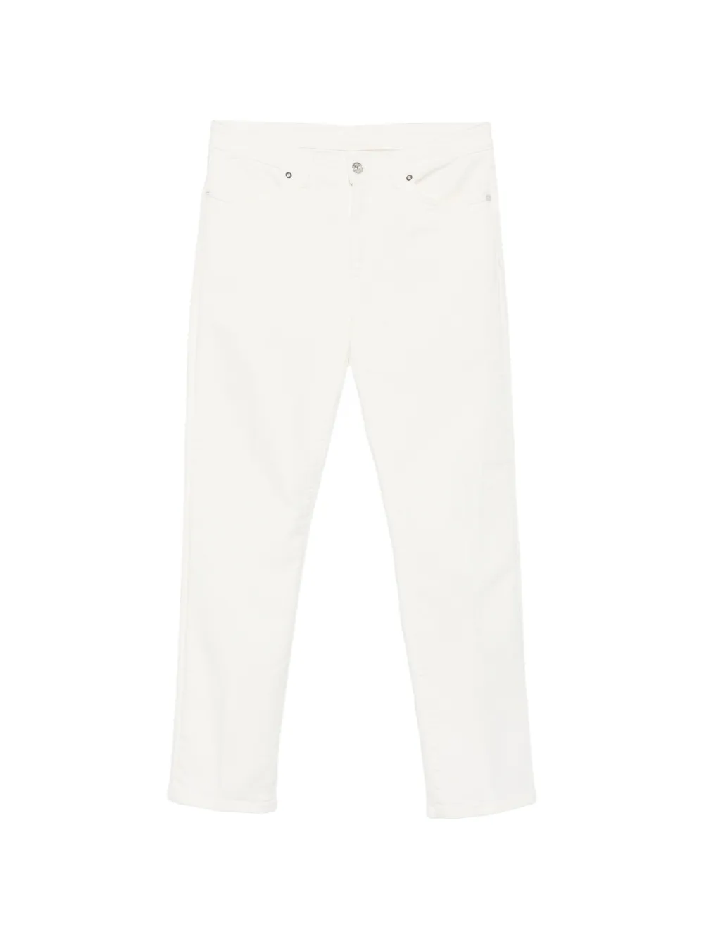 Nine In The Morning logo-patch jeans - Bianco
