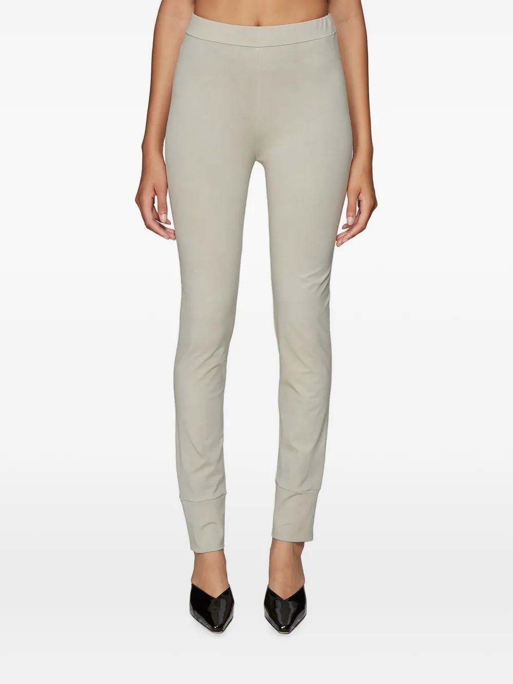 Roni Ilan elasticated-waist stretch-weave trousers - Nude