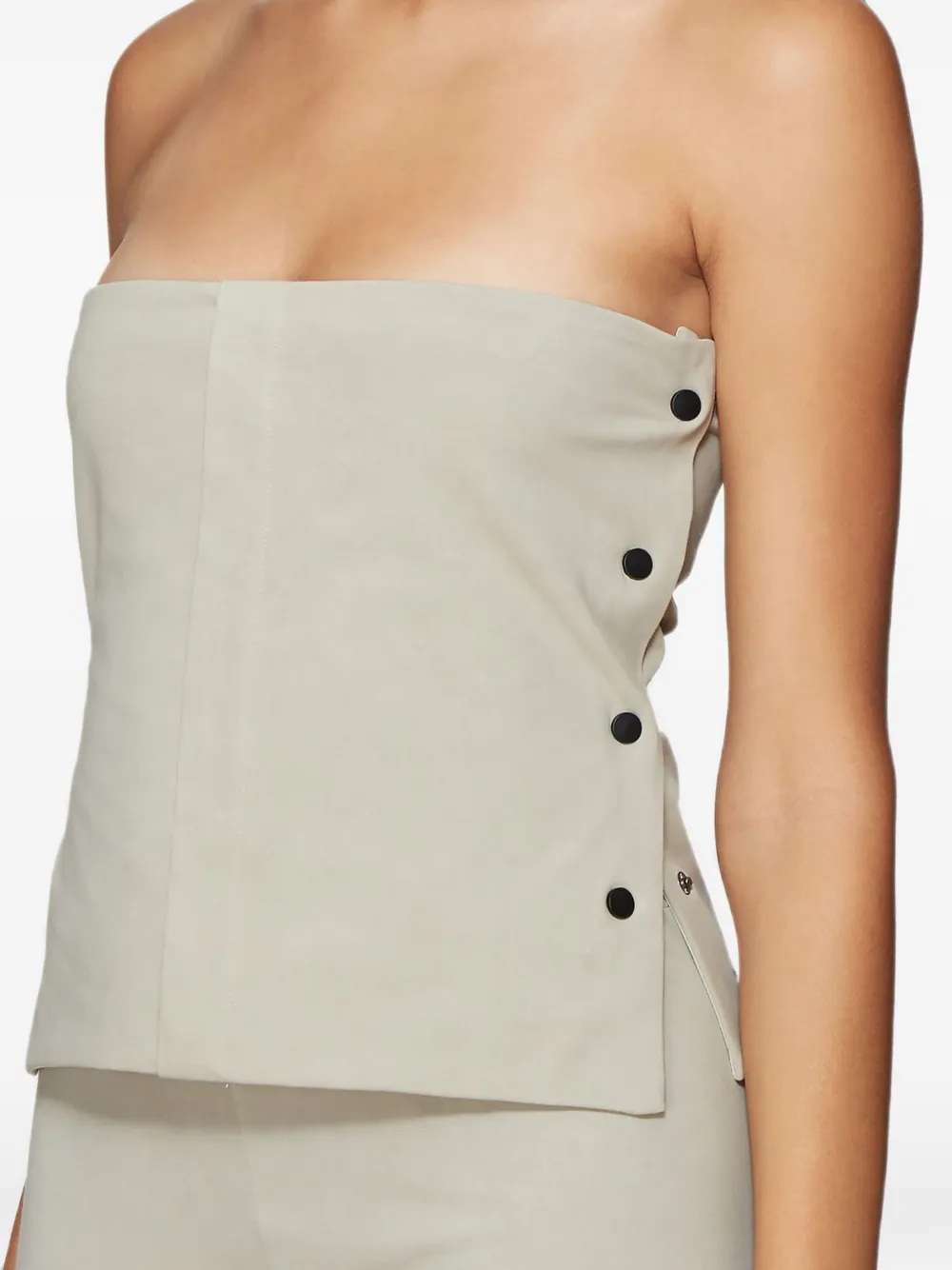 Roni Ilan Strapless top Beige