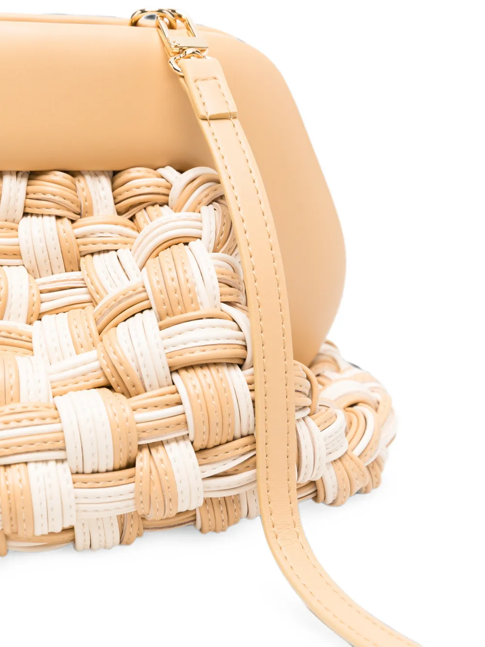 Themoirè Tia clutch Beige