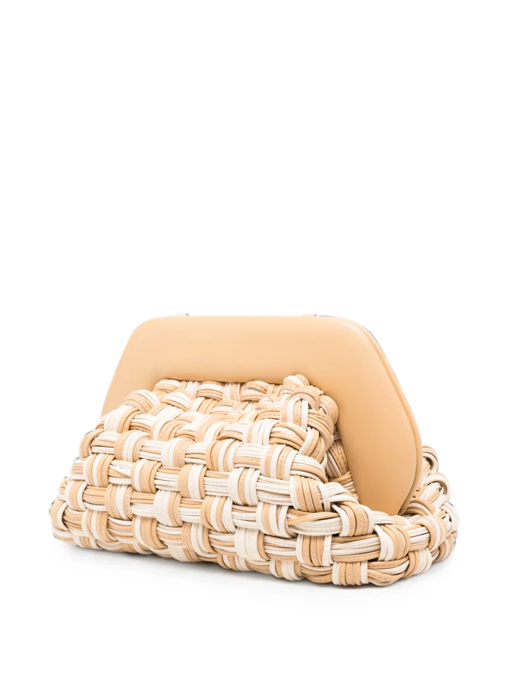 Themoirè Tia clutch Beige