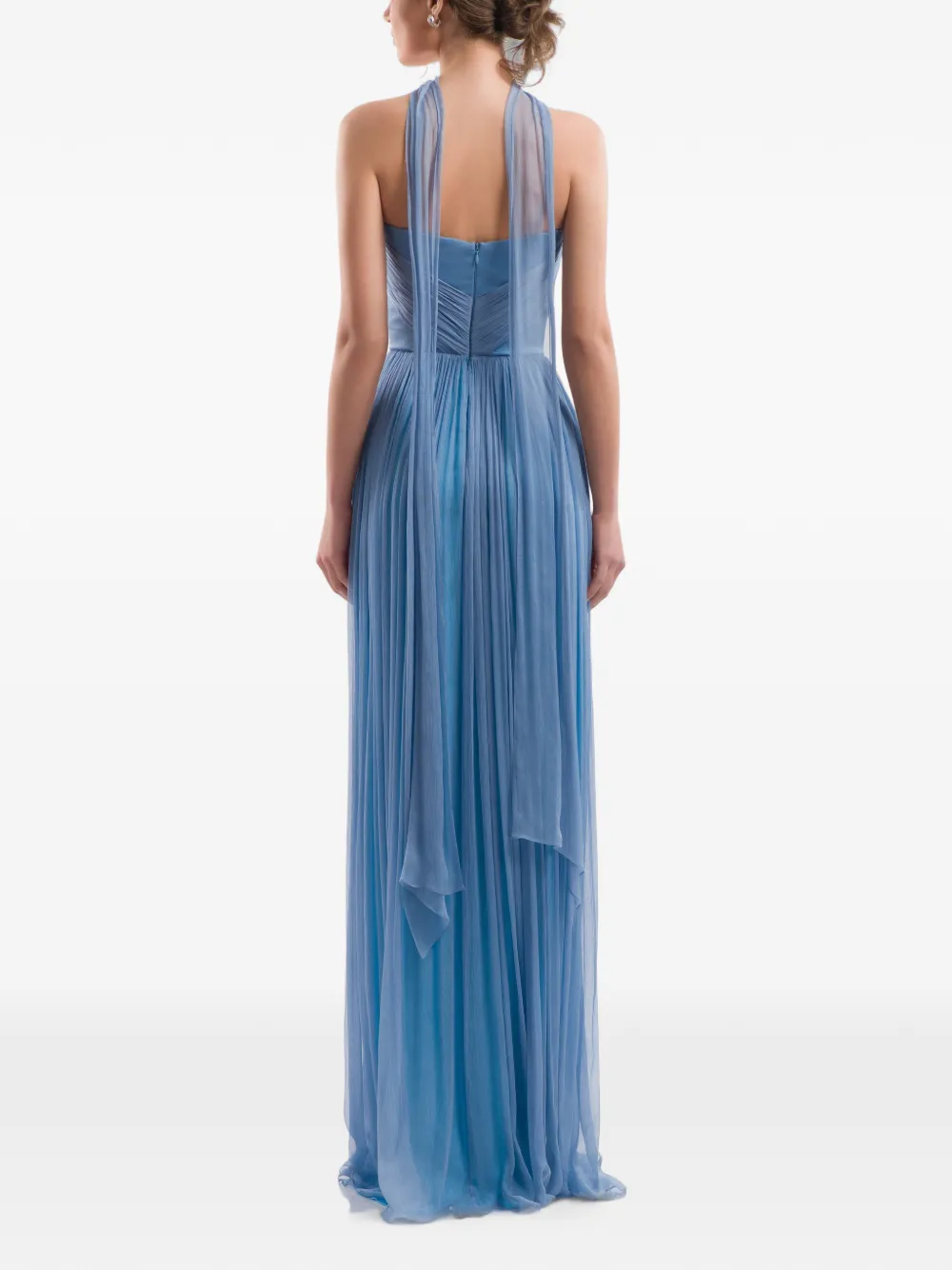 IMROSKA Iris trapless maxi-jurk Blauw