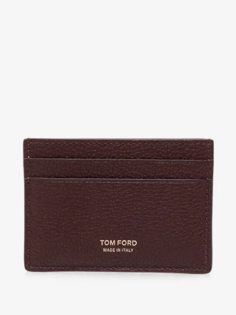 TOM FORD porte-cartes en cuir grainé