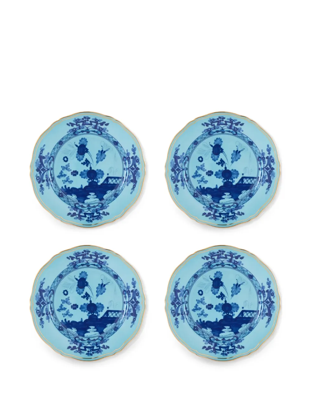 GINORI 1735 Oriente Italiano Dessertteller (21cm) - Blau