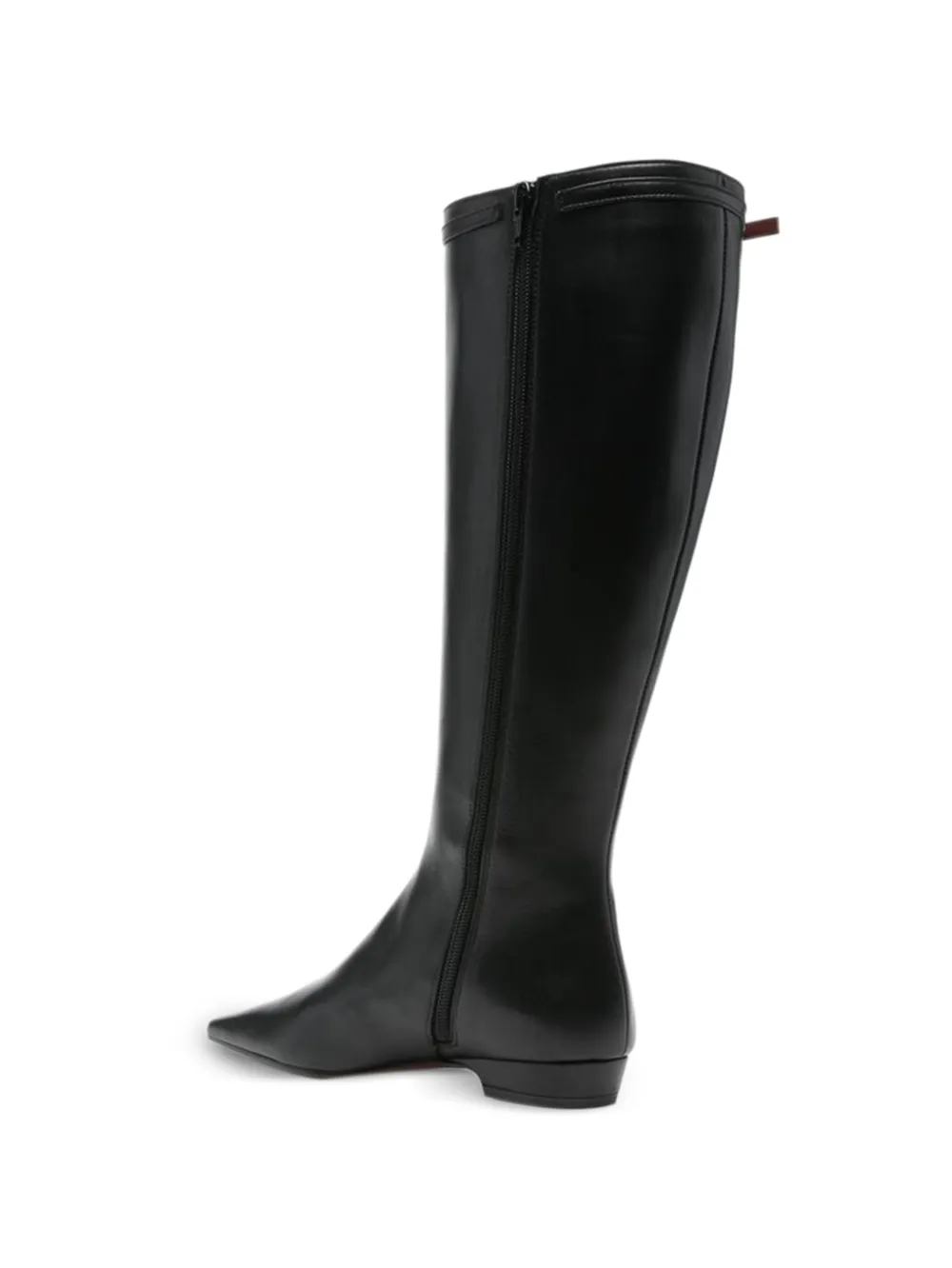 Roberto Festa square-toe buckled boots Zwart