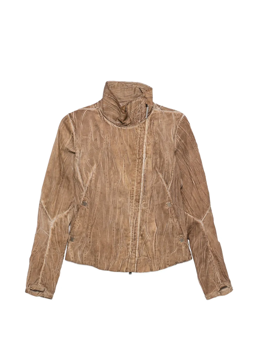 Isaac Sellam Experience crinkled-effect jacket - Brown
