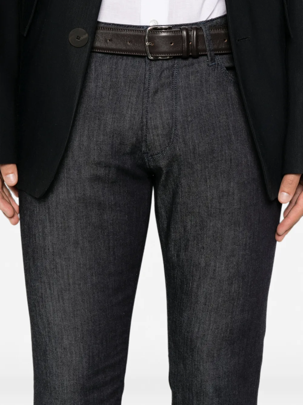 Emporio Armani Jeans met logoplakkaat Blauw