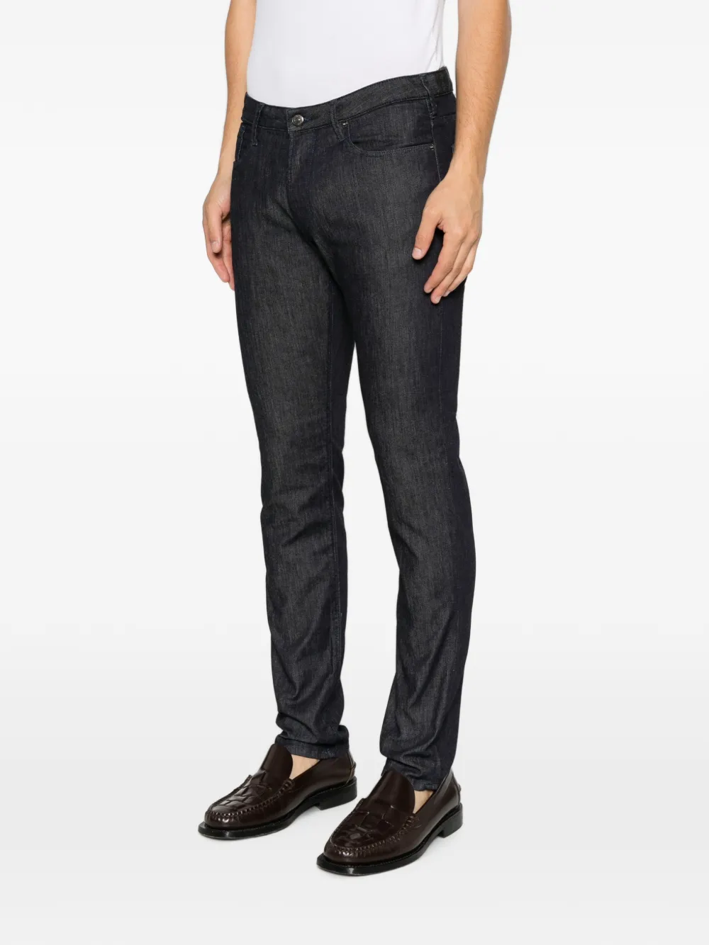 Emporio Armani Jeans met logoplakkaat Blauw