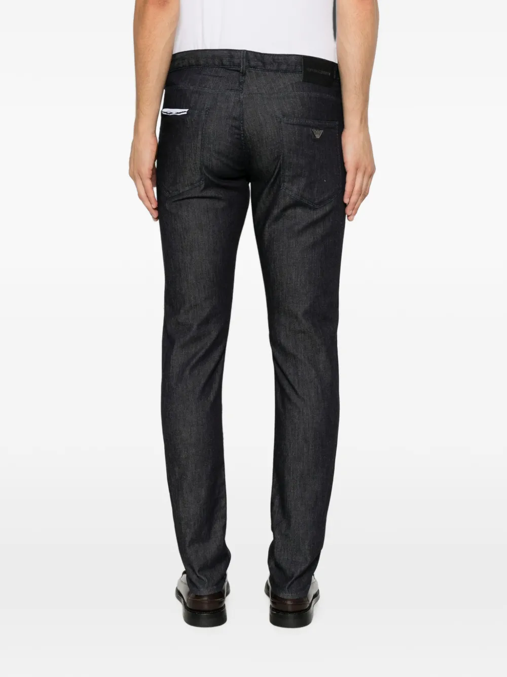 Emporio Armani Jeans met logoplakkaat Blauw