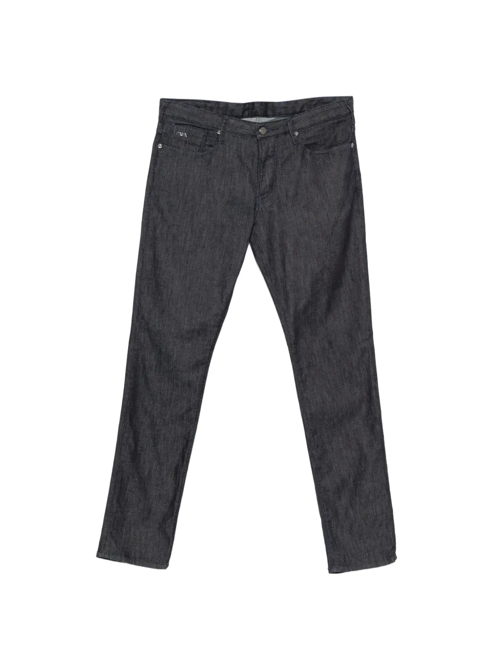 Emporio Armani logo-plaque jeans - Blu