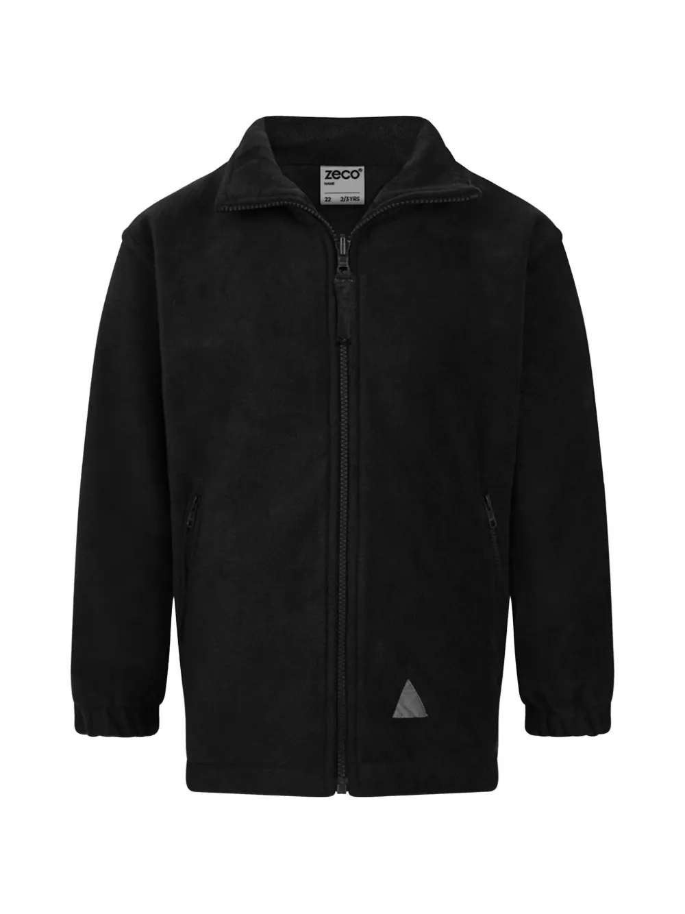 Zeco Schoolwear kids zip-up fleece cardigan - Nero