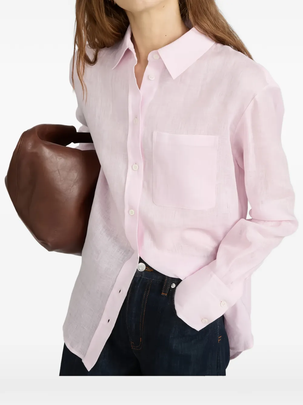 FRAME Camicia The Linee Boy - Rosa