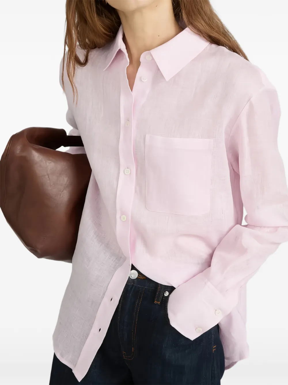 FRAME Camicia The Linee Boy - Rosa