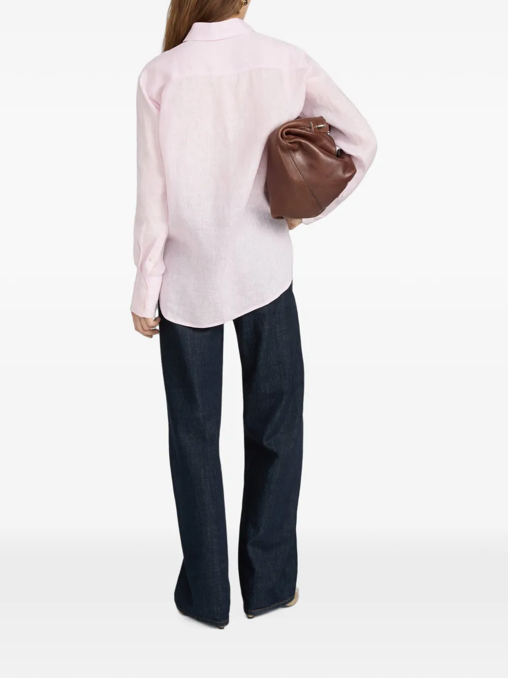 FRAME The Linen Boy blouse Roze