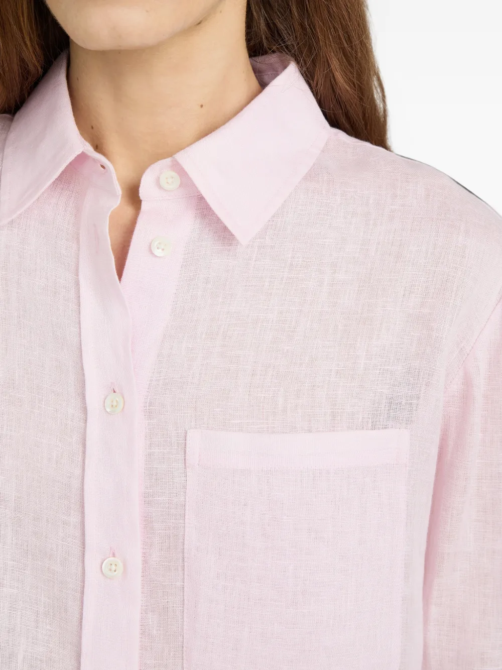 FRAME The Linen Boy blouse Roze