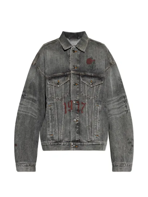 Balenciaga tattoo-print denim jacket
