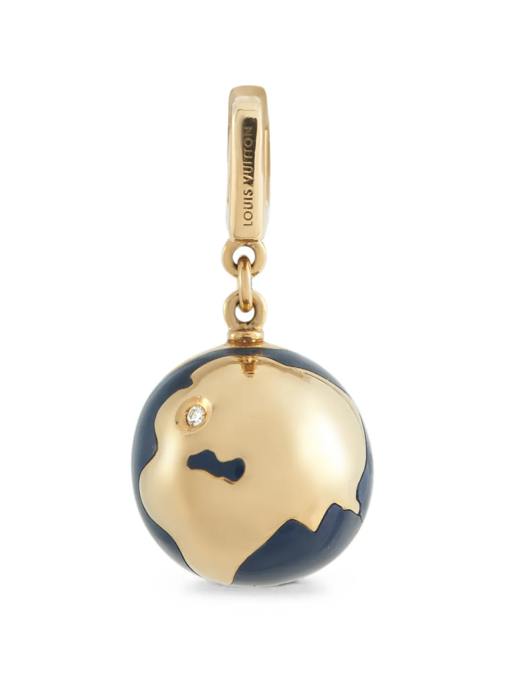 Louis Vuitton Pre-Owned diamond and enamel globe pendant - Oro