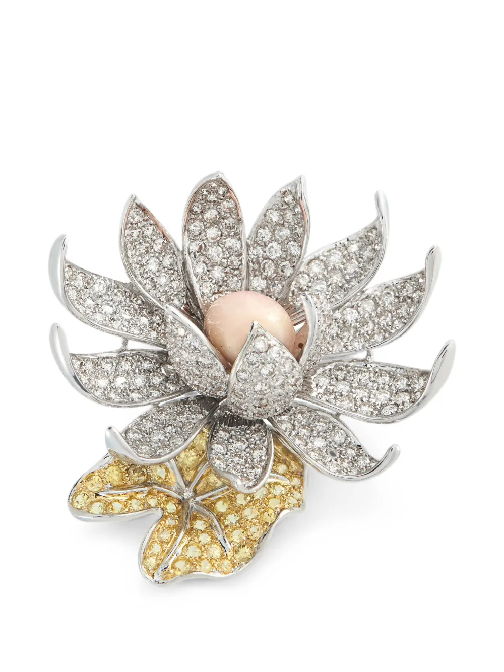 LB Exclusive Conch pearl and diamond brooch - Argento
