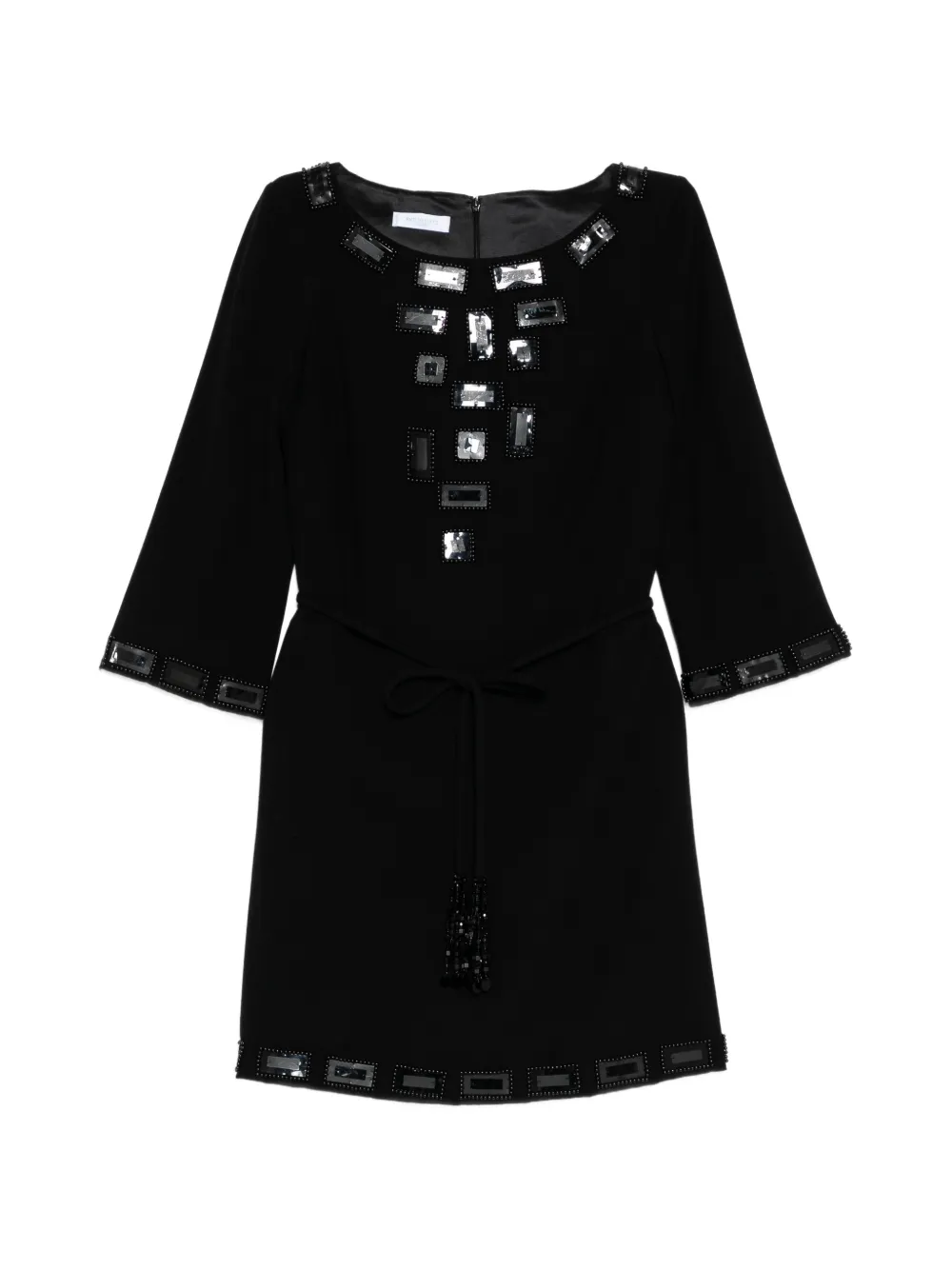 Pre-owned Pucci Beaded A-line Dress In Black