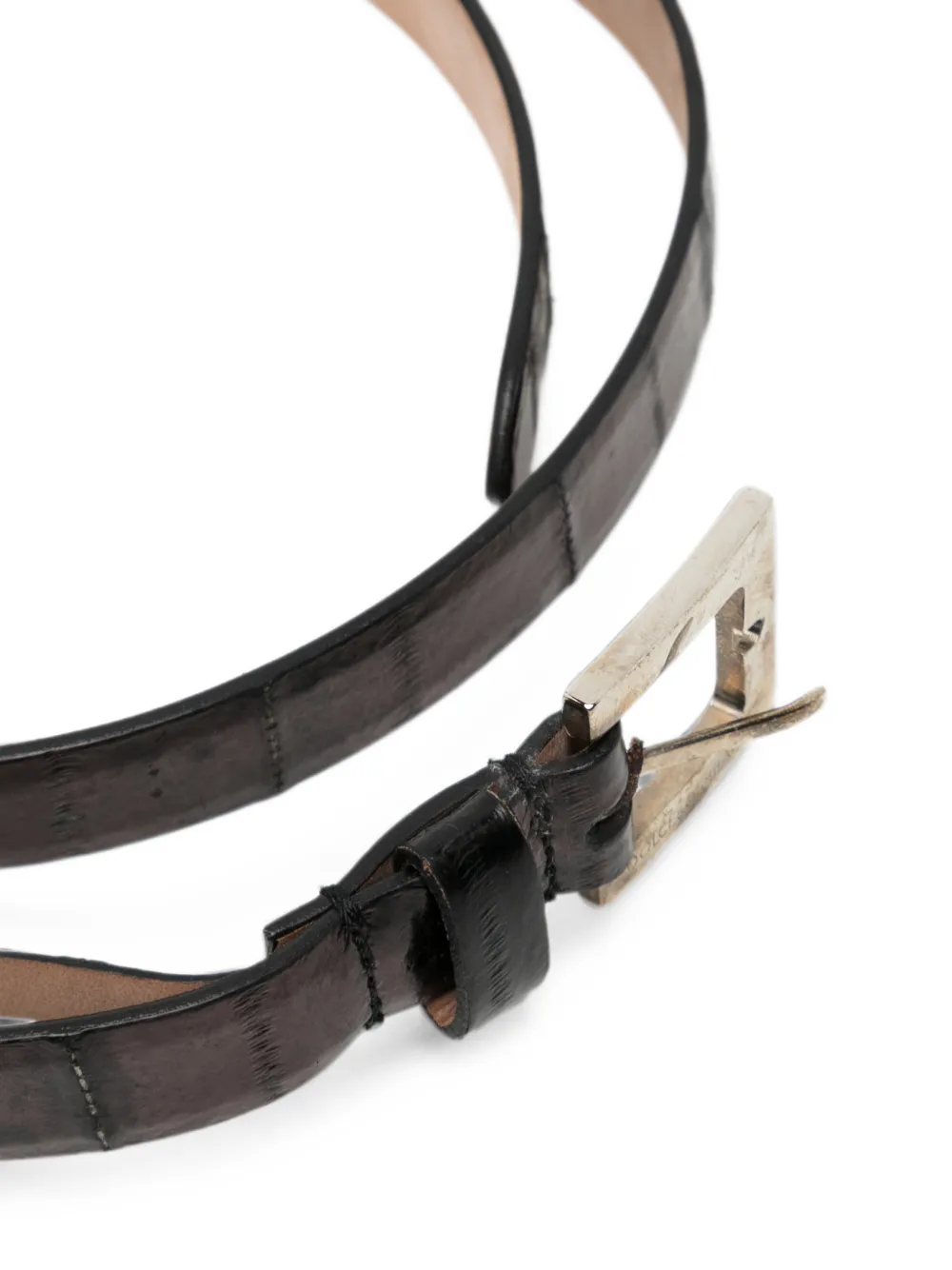 Dolce & Gabbana Pre-owned Buckle Leather Belt in Brown, view 2