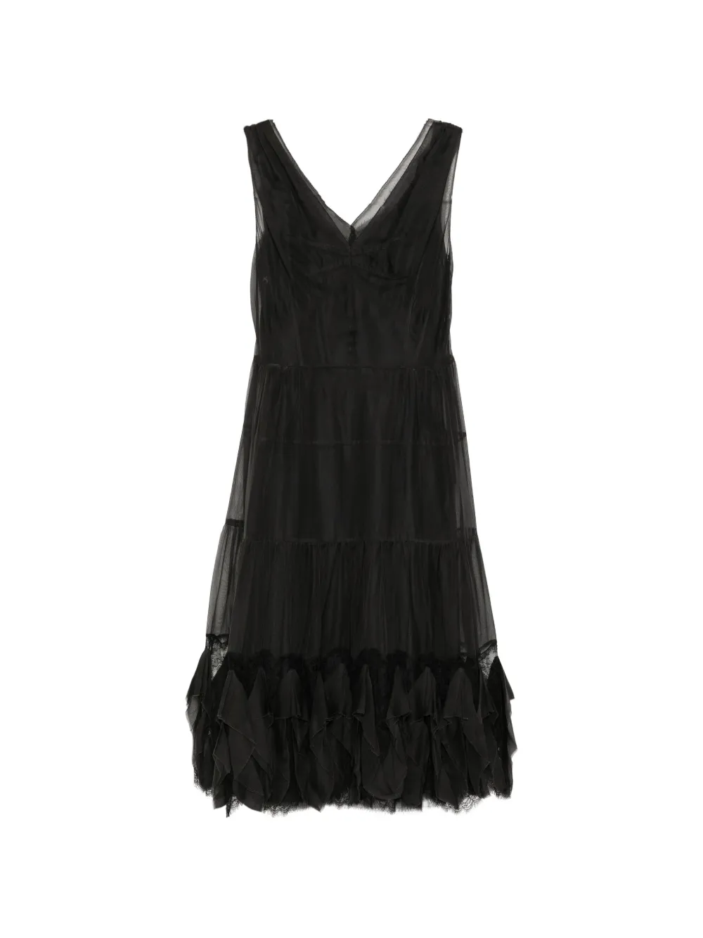Marc Jacobs Vintage ruffled silk dress - Nero