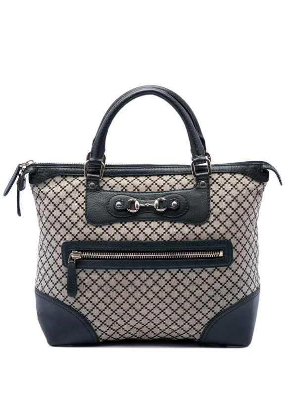 Gucci Pre-Owned 2016-2026 Diamante Canvas Catherine ハンドバッグ