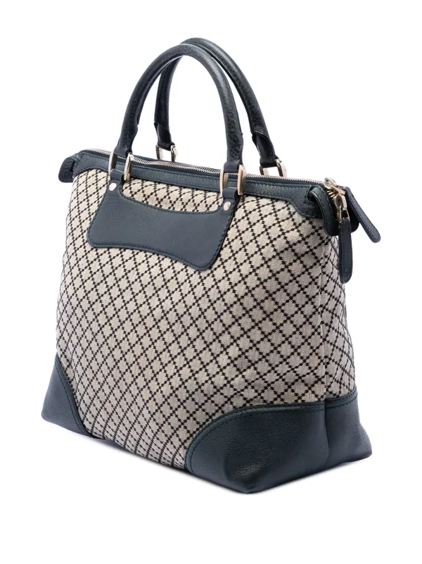 Gucci Pre-Owned 2016-2026 Diamante Canvas Catherine ハンドバッグ