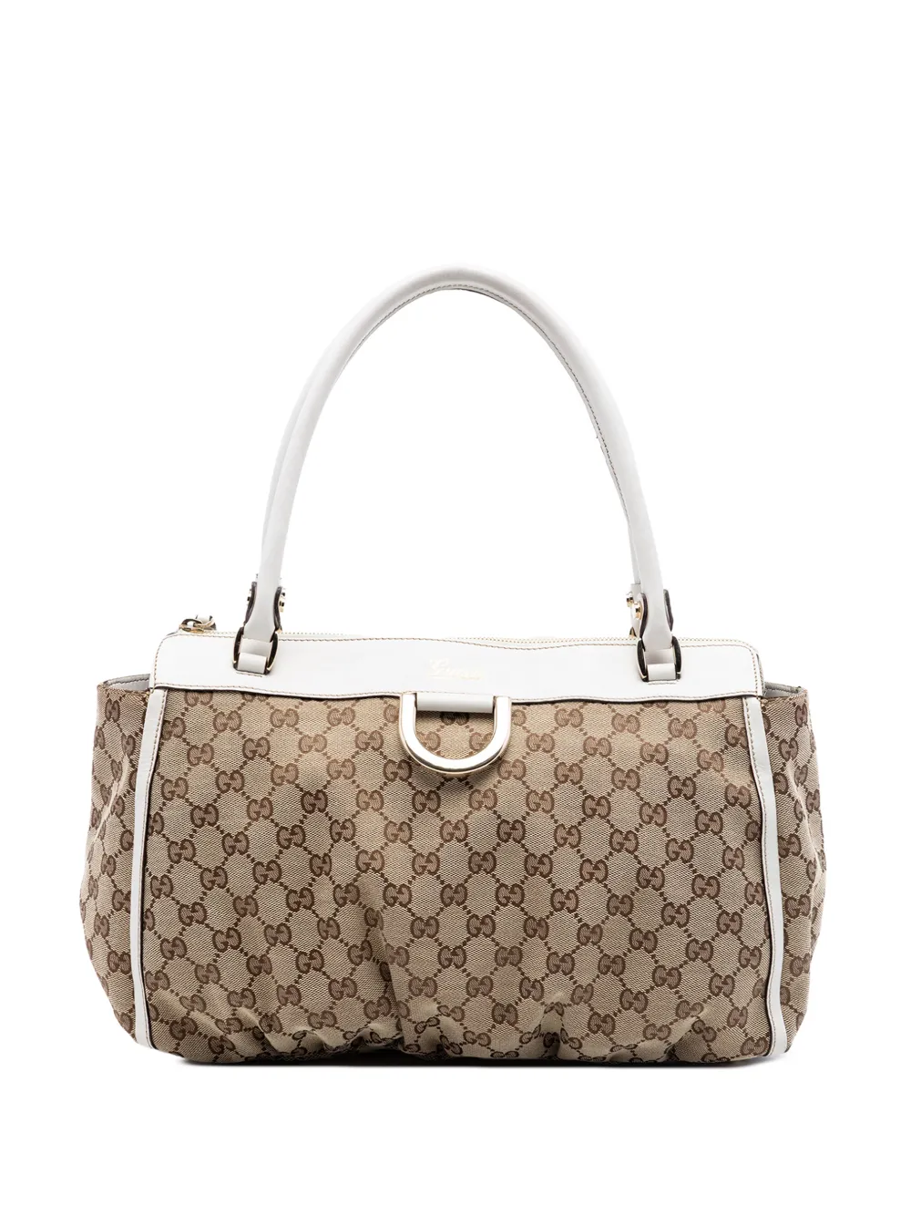 Gucci Pre-Owned 2016-2026 GG Canvas Abbey D Ring tote bag - Bianco