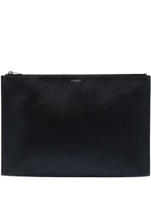 Saint Laurent Pre-Owned 2014 Grain De Poudre Zip Document Holder clutch bag