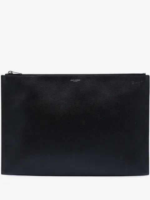 Saint Laurent Pre-Owned 2014 Grain De Poudre Zip Document Holder clutch bag