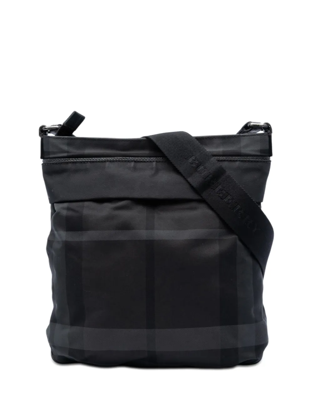 Burberry Pre-Owned 2000-2017 Smoke Check Nylon crossbody bag - Grey