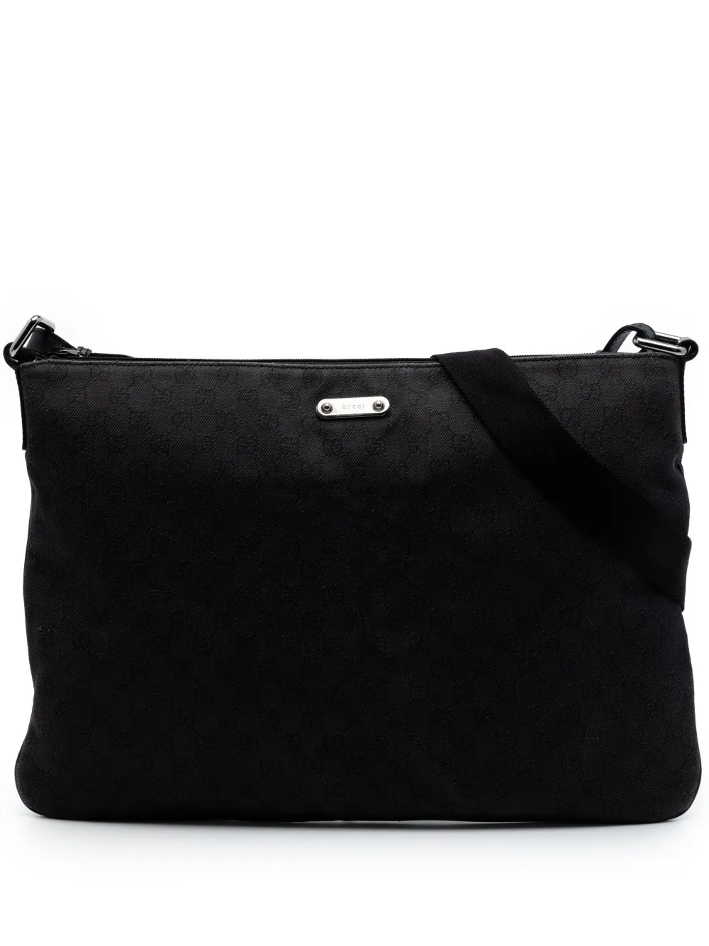 Gucci Pre-Owned 2016-2026 GG Denim crossbody bag - Nero