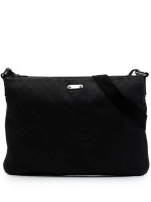 Gucci Pre-Owned 2016-2025 GG ナイロン ショルダーバッグ | ブラック